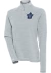 Main image for Antigua Toronto Maple Leafs Womens Grey Milo 1/4 Zip Pullover