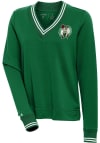 Main image for Antigua Boston Celtics Womens Green Parker V Neck Crew Sweatshirt