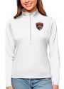 Florida Panthers Womens Antigua Tribute 1/4 Zip Pullover - White