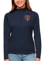 Florida Panthers Womens Antigua Tribute 1/4 Zip Pullover - Navy Blue