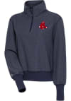 Main image for Antigua Boston Red Sox Womens Navy Blue Upgrade 1/4 Zip Pullover