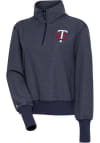 Main image for Antigua Minnesota Twins Womens Navy Blue Upgrade 1/4 Zip Pullover