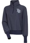 Main image for Antigua Tampa Bay Rays Womens Navy Blue Upgrade 1/4 Zip Pullover