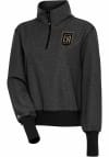 Main image for Antigua Los Angeles FC Womens Black Upgrade 1/4 Zip Pullover
