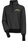Main image for Antigua Los Angeles Chargers Womens Black Upgrade 1/4 Zip Pullover