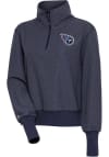 Main image for Antigua Tennessee Titans Womens Navy Blue Upgrade 1/4 Zip Pullover