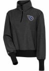 Main image for Antigua Tennessee Titans Womens Black Upgrade 1/4 Zip Pullover