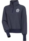 Main image for Antigua Toronto Maple Leafs Womens Navy Blue Upgrade 1/4 Zip Pullover