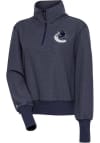 Main image for Antigua Vancouver Canucks Womens Navy Blue Upgrade 1/4 Zip Pullover