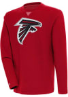 Main image for Antigua Atlanta Falcons Mens Red Flier Bunker Long Sleeve Crew Sweatshirt