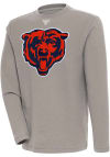 Main image for Antigua Chicago Bears Mens Oatmeal Flier Bunker Long Sleeve Crew Sweatshirt