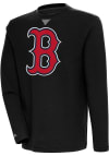 Main image for Antigua Boston Red Sox Mens Black Flier Bunker Long Sleeve Crew Sweatshirt