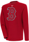 Main image for Antigua Boston Red Sox Mens Red Flier Bunker Long Sleeve Crew Sweatshirt