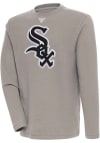 Main image for Antigua Chicago White Sox Mens Oatmeal Flier Bunker Long Sleeve Crew Sweatshirt