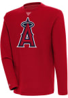 Main image for Antigua Los Angeles Angels Mens Red Flier Bunker Long Sleeve Crew Sweatshirt