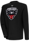 Main image for Antigua DC United Mens Black Flier Bunker Long Sleeve Crew Sweatshirt