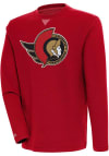 Main image for Antigua Ottawa Senators Mens Red Flier Bunker Long Sleeve Crew Sweatshirt