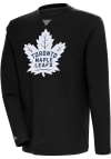 Main image for Antigua Toronto Maple Leafs Mens Black Flier Bunker Long Sleeve Crew Sweatshirt