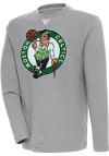 Main image for Antigua Boston Celtics Mens Grey Flier Bunker Long Sleeve Crew Sweatshirt