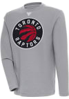 Main image for Antigua Toronto Raptors Mens Grey Flier Bunker Long Sleeve Crew Sweatshirt