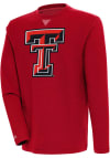 Main image for Antigua Texas Tech Red Raiders Mens Red Flier Bunker Long Sleeve Crew Sweatshirt