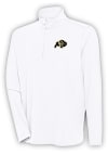 Main image for Antigua Colorado Buffaloes Mens White Hunk Long Sleeve 1/4 Zip Pullover