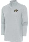 Main image for Antigua Colorado Buffaloes Mens Grey Hunk Long Sleeve 1/4 Zip Pullover