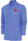 Main image for Antigua Dayton Flyers Mens Blue Hunk Long Sleeve 1/4 Zip Pullover