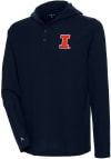 Main image for Antigua Illinois Fighting Illini Mens Navy Blue Strong Hold Long Sleeve Hoodie