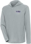 Main image for Antigua LSU Tigers Mens Grey Strong Hold Long Sleeve Hoodie
