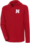 Main image for Antigua Nebraska Cornhuskers Mens Red Strong Hold Long Sleeve Hoodie