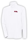 Main image for Antigua Ole Miss Rebels Mens White Hunk Long Sleeve 1/4 Zip Pullover