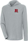 Main image for Antigua Rutgers Scarlet Knights Mens Grey Strong Hold Long Sleeve Hoodie