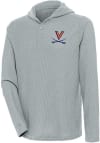 Main image for Antigua Virginia Cavaliers Mens Grey Strong Hold Long Sleeve Hoodie