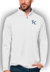 Main image for Antigua Kansas City Royals Mens White Tribute Long Sleeve 1/4 Zip Pullover
