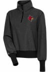 Main image for Antigua Louisville Cardinals Womens Black Upgrade 1/4 Zip Pullover