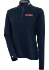 Main image for Antigua Ole Miss Rebels Womens Navy Blue Milo 1/4 Zip Pullover