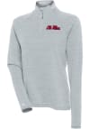 Main image for Antigua Ole Miss Rebels Womens Grey Milo 1/4 Zip Pullover
