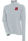 Main image for Antigua Rutgers Scarlet Knights Womens Grey Milo 1/4 Zip Pullover