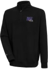 Main image for Antigua Baltimore Ravens Mens Black Chain Victory Long Sleeve 1/4 Zip Pullover