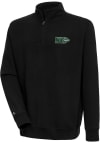 Main image for Antigua New York Jets Mens Black Victory Long Sleeve 1/4 Zip Pullover
