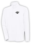 Main image for Antigua Minnesota Wild Mens White Metallic Logo Hunk Long Sleeve 1/4 Zip Pullover