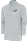 Main image for Antigua Minnesota Wild Mens Grey Metallic Logo Hunk Long Sleeve 1/4 Zip Pullover