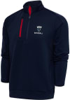 Main image for Antigua Howard Bison Mens Navy Blue Baseball Generation Long Sleeve 1/4 Zip Pullover