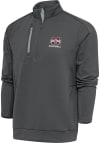Main image for Antigua Mississippi State Bulldogs Mens Grey Football Generation Long Sleeve 1/4 Zip Pullover