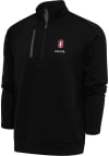 Main image for Antigua Stanford Cardinal Mens Black Soccer Generation Long Sleeve Qtr Zip Pullover