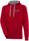 Main image for Antigua Washington Capitals Mens Red Metallic Logo Victory Long Sleeve Hoodie