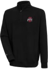 Main image for Antigua Ohio State Buckeyes Mens Black Victory Long Sleeve 1/4 Zip Pullover