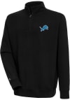Main image for Antigua Detroit Lions Mens Black Victory Long Sleeve 1/4 Zip Pullover