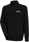 Main image for Antigua Los Angeles Chargers Mens Black Victory Long Sleeve 1/4 Zip Pullover